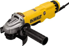 DeWALT - 4-1/2 & 5" Wheel Diam, 11,000 RPM, Corded Angle & Disc Grinder - 5/8-11 Spindle - Americas Tooling