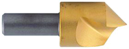 3/4" Size-1/2" Shank-82°-M42 Single Flute Countersink -  TiN Coated - Americas Tooling