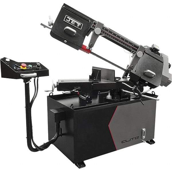 Jet - 8 x 13" Manual Horizontal Bandsaw - 1 Phase, 115/230 Volts, Variable Speed Pulley Drive - Americas Tooling