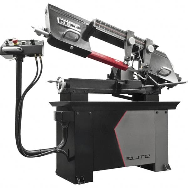 Jet - 8 x 13" Manual Horizontal Bandsaw - 1 Phase, 115/230 Volts, Variable Speed Pulley Drive - Americas Tooling