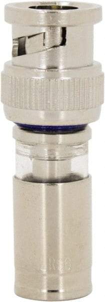 Ideal - Straight, BNC Compression Coaxial Connector - Compatible with RG6, Brass Body - Americas Tooling