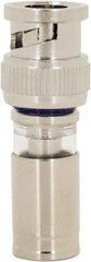 Ideal - Straight, BNC Compression Coaxial Connector - Compatible with RG6, Brass Body - Americas Tooling