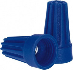 Ideal - 3, 20 to 3, 16 AWG, 300 Volt, Flame Retardant, Standard Twist on Wire Connector - Blue, 221°F - Americas Tooling