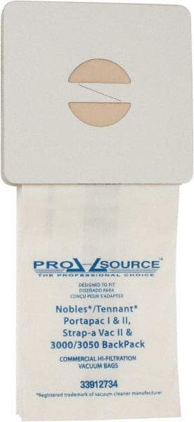 PRO-SOURCE - Meltblown Polypropylene & Paper Vacuum Bag - For Nobles Portapac I & II / Nobles Strap-A-Vac II/Tennant 3000/3050 Backpacks - Americas Tooling