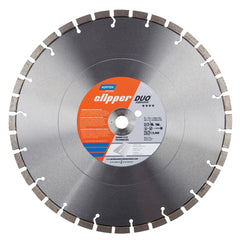 Wet & Dry Cut Saw Blade: 14″ Dia, 1″ Arbor Hole, 0.11″ Kerf Width, 36 Teeth High Speed Steel Teeth, Use on Masonry, Standard Arbor