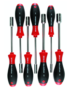 7 Piece - 3/16 - 1/2 - SoftFinish® Cushion Grip Inch Nut Driver Set - Americas Tooling