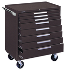 8-Drawer Roller Cabinet w/ball bearing Dwr slides - 40'' x 20'' x 34'' Brown - Americas Tooling