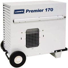 LB White - 170,000 BTU Rating, Ductable Unit Heater - 4,000 Sq Ft Max Heating Area, 100 Lb Capacity, Fuel with Propane - Americas Tooling