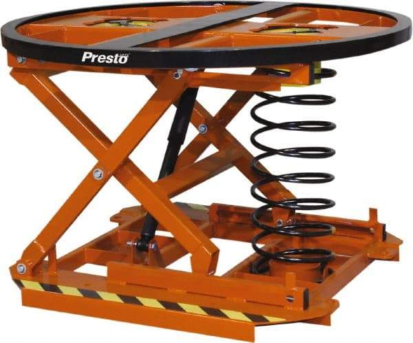 Presto Lifts - 4,500 Lb Capacity Steel Leveler - 43-5/8" Diam x 28" High - Americas Tooling