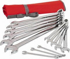 Crescent - 14 Piece, 3/8" to 1-1/4", 12 Point Combination Wrench Set - Inch Measurement Standard, Full Polish Chrome Finish - Americas Tooling