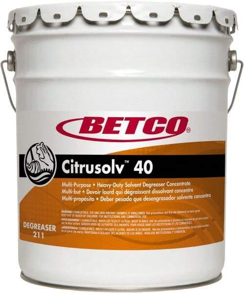 Betco - 5 Gal Bucket Cleaner/Degreaser - Liquid, Citrus - Americas Tooling