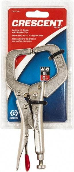 Crescent - 6" OAL C-Clamp Locking Pliers - Americas Tooling