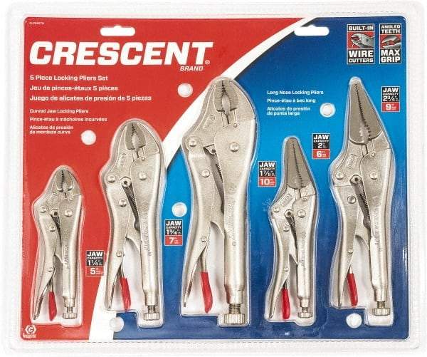 Crescent - 5 Piece Locking Plier Set - Americas Tooling