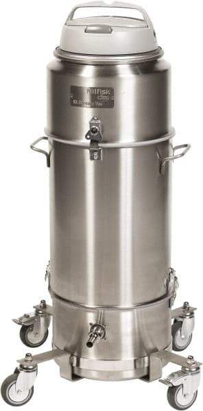 Nilfisk - 3.25 Gal, Stainless Steel Tank, Wet, Mercury Vacuum Cleaner - 10 Amps - Americas Tooling