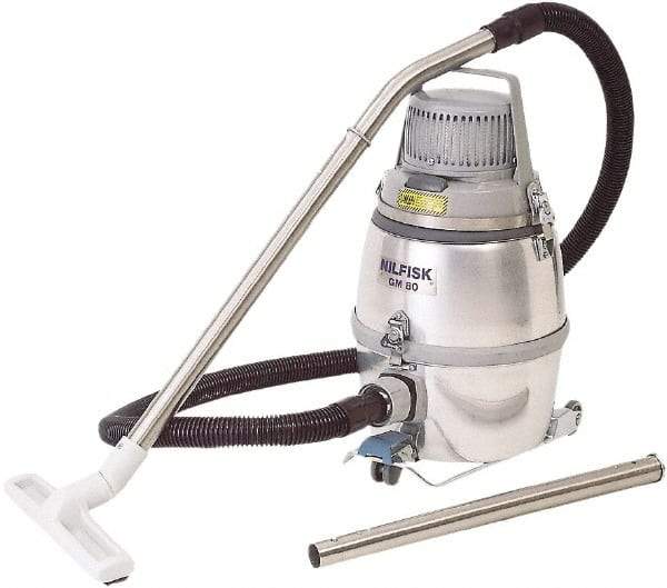 Nilfisk - 3.24 Gal, Aluminum Tank, Dry, Clean Room Vacuum Cleaner - 1.5 hp, 10 Amps - Americas Tooling