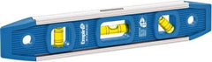 Empire Level - Magnetic 9" Long 3 Vial Torpedo Level - Aluminum, Blue, 1 Plumb, 1 Level & 1 45° Vials - Americas Tooling