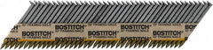 Stanley Bostitch - 12 Gauge 0.113" Shank Diam 2" Long Framing Nails for Power Nailers - Steel, Bright Finish, Smooth Shank, Angled Stick Paper Tape Collation, Round Head - Americas Tooling