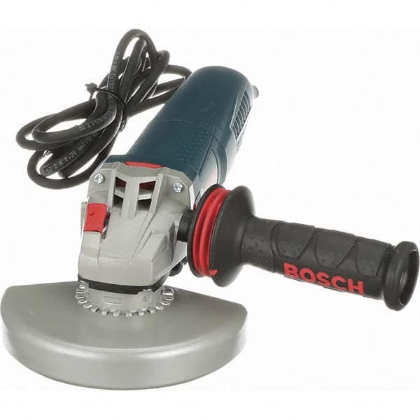 Bosch - 6" Wheel Diam, 9,300 RPM, Corded Angle & Disc Grinder - 5/8-11 Spindle, 120 Volts, 13 Amps - Americas Tooling