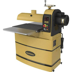 Powermatic - 5" Diam x 22" Long, Single Phase Floor Drum Sanding Machine - 4" Sanding Depth, 2-3/8 to 4" Thick x 44" Wide Workpiece - Americas Tooling