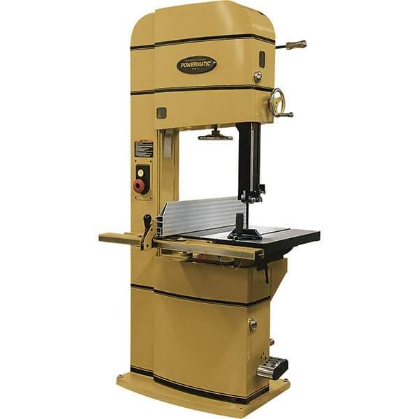 Powermatic - 20" Throat Capacity, Step Pulley Vertical Bandsaw - 2,300/4,400 SFPM, 5 hp, Single Phase - Americas Tooling