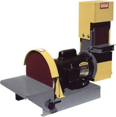 Kalamazoo - 36" Long x 4" Wide Belt, 10" Diam, Combination Sanding Machine - 1/2 hp, Single Phase - Americas Tooling