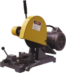 Kalamazoo - 10" Blade Diam, 5/8" Arbor Hole, Straight Chop & Cutoff Saw - 3,450 RPM, 3 hp, 220/440 Volts, 1 or 3 Phase - Americas Tooling