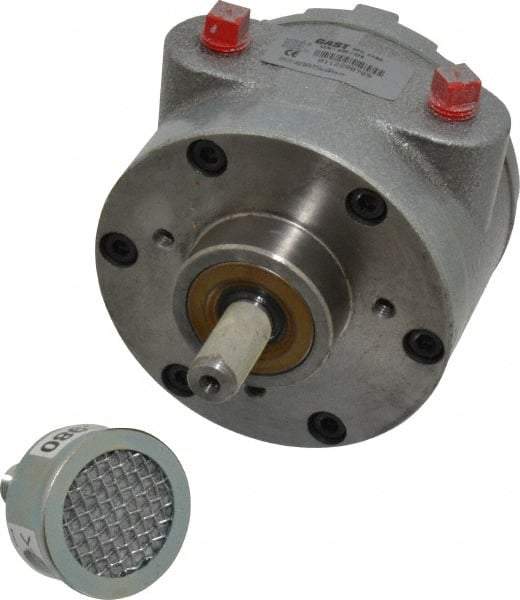 Gast - 1-1/2 hp Reversible Face Air Actuated Motor - 3,000 Max RPM, 1.12" Shaft Length, 5.81" OAL, 1/2" Shaft Diam - Americas Tooling