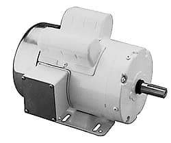 Leeson - 1/2 Max hp, 1,725 Max RPM, Electric AC DC Motor - 115, 208, 230 V Input, Single Phase, C56 Frame - Americas Tooling