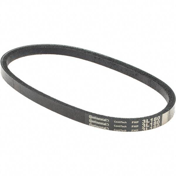 Value Collection - Section 3L, 18" Outside Length, V-Belt - Rubber, Fractional HP, No. 3L180 - Americas Tooling