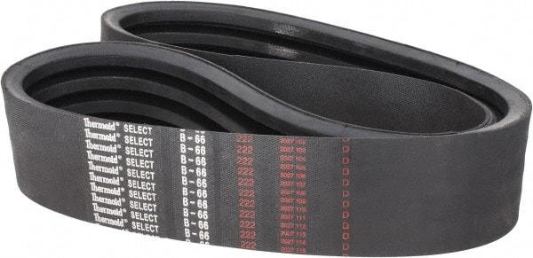 Value Collection - Section B, V-Belt - Neoprene Rubber, Classic Banded, No. B-66 - Americas Tooling