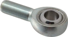 Made in USA - 3/4" ID, 1-3/4" Max OD, 28,090 Lb Max Static Cap, Plain Male Spherical Rod End - 3/4-16 RH, Alloy Steel with Steel Raceway - Americas Tooling