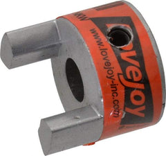 Lovejoy - 3/8" Max Bore Diam, Flexible Coupling Hub - 1.08" OD, 1.72" OAL, Sintered Iron, Order 2 Hubs & 1 Spider for Complete Coupling - Americas Tooling