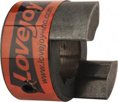 Lovejoy - 19mm Max Bore, 6mm x 2.8mm Keyway Width x Depth, Flexible Coupling Hub - 1.36" OD, 2" OAL, Sintered Iron, Order 2 Hubs & 1 Spider for Complete Coupling - Americas Tooling