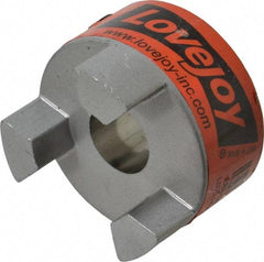 Lovejoy - 5/8" Max Bore Diam, 3/16" x 3/32" Keyway Width x Depth, Flexible Coupling Hub - 1-3/4" OD, 2.12" OAL, Sintered Iron, Order 2 Hubs & 1 Spider for Complete Coupling - Americas Tooling