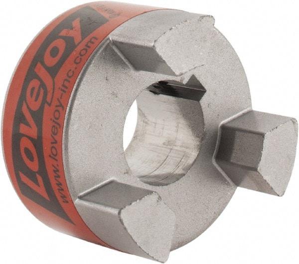 Lovejoy - 3/4" Max Bore Diam, 3/16" x 3/32" Keyway Width x Depth, Flexible Coupling Hub - 1-3/4" OD, 2.12" OAL, Sintered Iron, Order 2 Hubs & 1 Spider for Complete Coupling - Americas Tooling