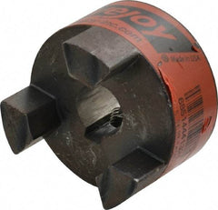 Lovejoy - 14mm Max Bore, 5mm x 2.3mm Keyway Width x Depth, Flexible Coupling Hub - 1-3/4" OD, 2.12" OAL, Sintered Iron, Order 2 Hubs & 1 Spider for Complete Coupling - Americas Tooling