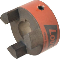 Lovejoy - 20mm Max Bore, 6mm x 2.8mm Keyway Width x Depth, Flexible Coupling Hub - 1-3/4" OD, 2.12" OAL, Sintered Iron, Order 2 Hubs & 1 Spider for Complete Coupling - Americas Tooling