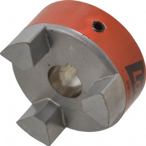 Lovejoy - 5/8" Max Bore Diam, 3/16" x 3/32" Keyway Width x Depth, Flexible Coupling Hub - 2.11" OD, 2.12" OAL, Sintered Iron, Order 2 Hubs & 1 Spider for Complete Coupling - Americas Tooling