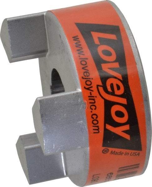 Lovejoy - 3/4" Max Bore Diam, 3/16" x 3/32" Keyway Width x Depth, Flexible Coupling Hub - 2.11" OD, 2.12" OAL, Sintered Iron, Order 2 Hubs & 1 Spider for Complete Coupling - Americas Tooling