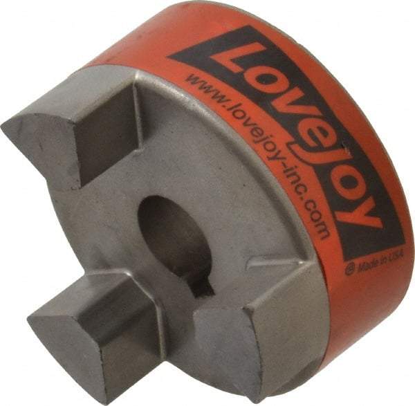 Lovejoy - 14mm Max Bore, Flexible Coupling Hub - 2.11" OD, 2.12" OAL, Sintered Iron, Order 2 Hubs & 1 Spider for Complete Coupling - Americas Tooling