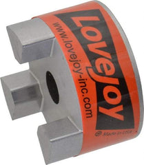 Lovejoy - 1/2" Max Bore Diam, Flexible Coupling Hub - 2.11" OD, 2-1/2" OAL, Sintered Iron, Order 2 Hubs & 1 Spider for Complete Coupling - Americas Tooling