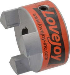 Lovejoy - 3/4" Max Bore Diam, 3/16" x 3/32" Keyway Width x Depth, Flexible Coupling Hub - 2.11" OD, 2-1/2" OAL, Sintered Iron, Order 2 Hubs & 1 Spider for Complete Coupling - Americas Tooling