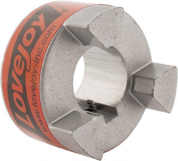 Lovejoy - 1" Max Bore Diam, 1/4" x 1/8" Keyway Width x Depth, Flexible Coupling Hub - 2.11" OD, 2-1/2" OAL, Sintered Iron, Order 2 Hubs & 1 Spider for Complete Coupling - Americas Tooling