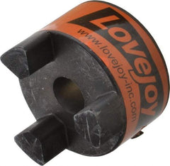 Lovejoy - 19mm Max Bore, 6mm x 2.8mm Keyway Width x Depth, Flexible Coupling Hub - 2.54" OD, 3-1/2" OAL, Sintered Iron, Order 2 Hubs & 1 Spider for Complete Coupling - Americas Tooling