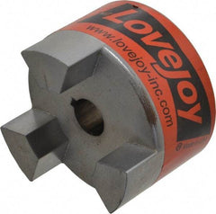 Lovejoy - 3/4" Max Bore Diam, 3/16" x 3/32" Keyway Width x Depth, Flexible Coupling Hub - 3.31" OD, 4-1/4" OAL, Sintered Iron, Order 2 Hubs & 1 Spider for Complete Coupling - Americas Tooling