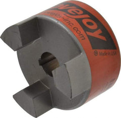 Lovejoy - 7/8" Max Bore Diam, 3/16" x 3/32" Keyway Width x Depth, Flexible Coupling Hub - 3.31" OD, 4-1/4" OAL, Sintered Iron, Order 2 Hubs & 1 Spider for Complete Coupling - Americas Tooling