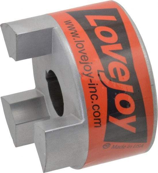 Lovejoy - 1" Max Bore Diam, 1/4" x 1/8" Keyway Width x Depth, Flexible Coupling Hub - 3.31" OD, 4-1/4" OAL, Sintered Iron, Order 2 Hubs & 1 Spider for Complete Coupling - Americas Tooling