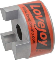 Lovejoy - 1" Max Bore Diam, 1/4" x 1/8" Keyway Width x Depth, Flexible Coupling Hub - 3.31" OD, 4-1/4" OAL, Sintered Iron, Order 2 Hubs & 1 Spider for Complete Coupling - Americas Tooling