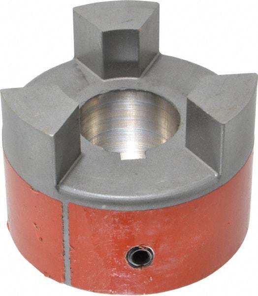 Lovejoy - 1-3/8" Max Bore Diam, 5/16" x 5/32" Keyway Width x Depth, Flexible Coupling Hub - 3.31" OD, 4-1/4" OAL, Sintered Iron, Order 2 Hubs & 1 Spider for Complete Coupling - Americas Tooling