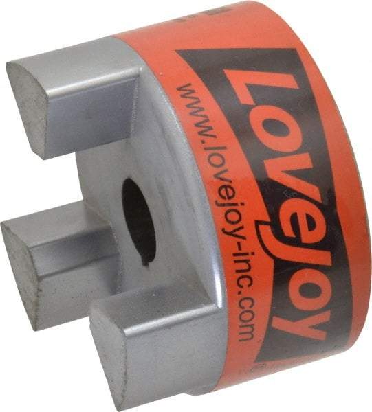 Lovejoy - 7/8" Max Bore Diam, Flexible Hub Coupling - 3-3/4" OD, 4-1/2" OAL, Sintered Iron - Americas Tooling